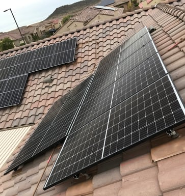 solar installed on tile roof in arizona