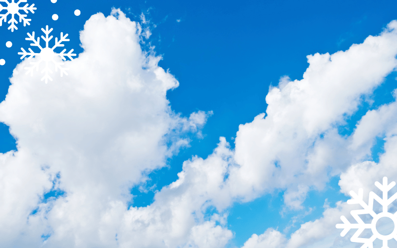 blue sky with white clouds