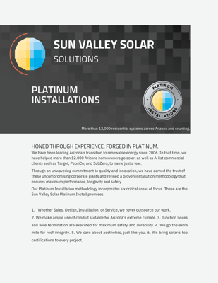 Platinum Installations 2024