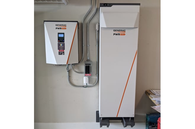 Generac PWRcell in Garage 