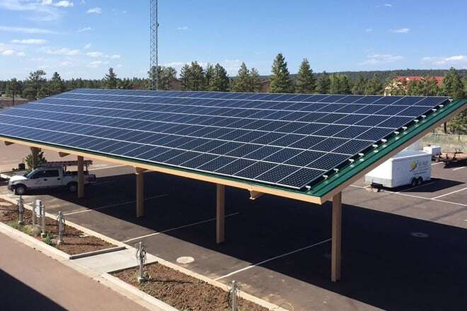 Commercial solar carports