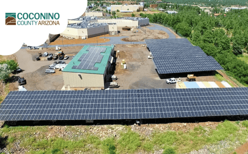 coconino county arizona with sun valley solar panels