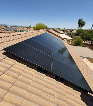 phoenix solar install on tile roof