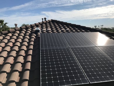 solar on tile roof