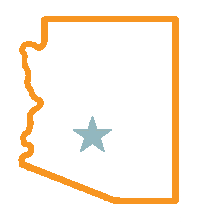 Arizona Icon with Star