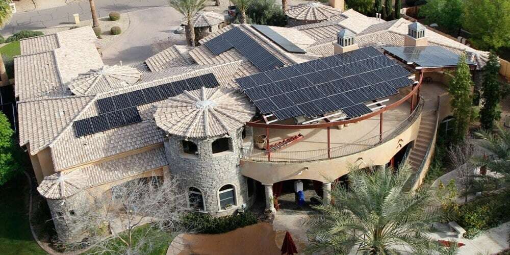 Custom solar support structures, Paradise Valley, AZ.